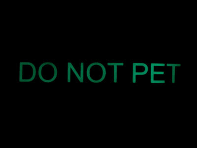 DO NOT PET-PVC Patch – Working Dog Dry Goods