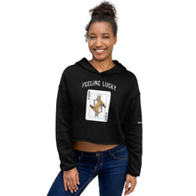 Load image into Gallery viewer, Feeling Lucky Women&#39;s Crop Hoodie