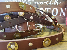 Load image into Gallery viewer, Shotgun Primer Leather Dog Collars