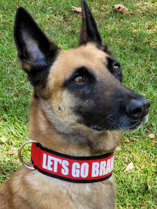 2" wide "LET'S GO BRANDON" Dog Collar